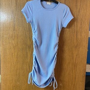 Altar'd State Medium Blue Ribbed Bodycon Dress